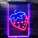 ADVPRO Strawberry Fruit Store  Dual Color LED Neon Sign st6-i3298 - Blue & Red