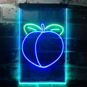 ADVPRO Peach Fruit Store  Dual Color LED Neon Sign st6-i3300 - Green & Blue
