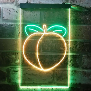 ADVPRO Peach Fruit Store  Dual Color LED Neon Sign st6-i3300 - Green & Yellow