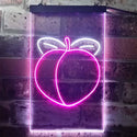 ADVPRO Peach Fruit Store  Dual Color LED Neon Sign st6-i3300 - White & Purple