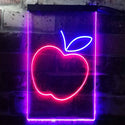 ADVPRO Apple Fruit Store  Dual Color LED Neon Sign st6-i3301 - Blue & Red