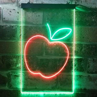 ADVPRO Apple Fruit Store  Dual Color LED Neon Sign st6-i3301 - Green & Red