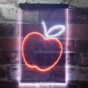 ADVPRO Apple Fruit Store  Dual Color LED Neon Sign st6-i3301 - White & Orange