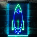 ADVPRO Rocket Launch Kid Room  Dual Color LED Neon Sign st6-i3303 - Green & Blue