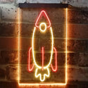 ADVPRO Rocket Launch Kid Room  Dual Color LED Neon Sign st6-i3303 - Red & Yellow