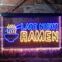 ADVPRO Late Night Ramen Japanese Food Dual Color LED Neon Sign st6-i3305 - Blue & Yellow