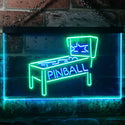 ADVPRO Pinball Game Room Dual Color LED Neon Sign st6-i3306 - Green & Blue