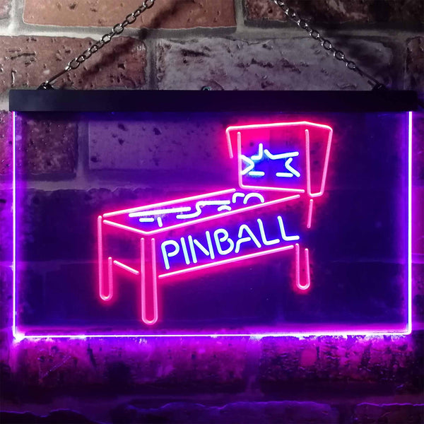 ADVPRO Pinball Game Room Dual Color LED Neon Sign st6-i3306 - Red & Blue