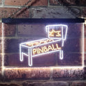 ADVPRO Pinball Game Room Dual Color LED Neon Sign st6-i3306 - White & Yellow