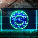 ADVPRO Pinball Kid Room Garage Dual Color LED Neon Sign st6-i3307 - Green & Blue
