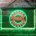 ADVPRO Pinball Kid Room Garage Dual Color LED Neon Sign st6-i3307 - Green & Red