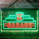ADVPRO Route 66 Garage Dual Color LED Neon Sign st6-i3308 - Green & Red