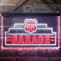 ADVPRO Route 66 Garage Dual Color LED Neon Sign st6-i3308 - White & Red