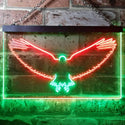 ADVPRO Eagle Animals Home Room Decor Dual Color LED Neon Sign st6-i3309 - Green & Red