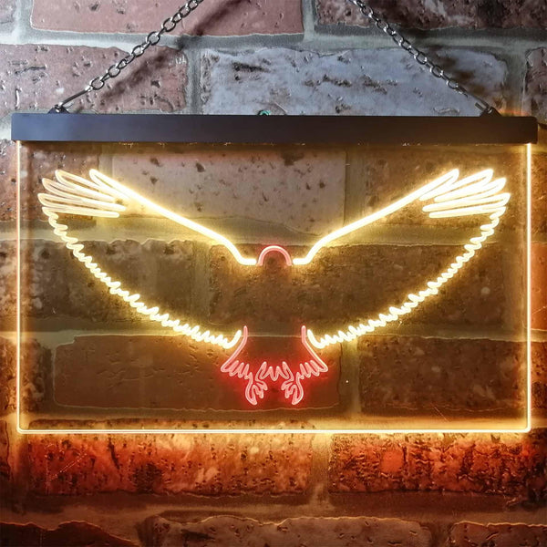 ADVPRO Eagle Animals Home Room Decor Dual Color LED Neon Sign st6-i3309 - Red & Yellow