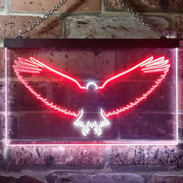 ADVPRO Eagle Animals Home Room Decor Dual Color LED Neon Sign st6-i3309 - White & Red