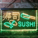 ADVPRO Sushi Shop Japan Food Dual Color LED Neon Sign st6-i3310 - Green & Yellow