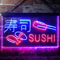 ADVPRO Sushi Shop Japan Food Dual Color LED Neon Sign st6-i3310 - Red & Blue