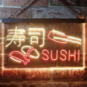 ADVPRO Sushi Shop Japan Food Dual Color LED Neon Sign st6-i3310 - Red & Yellow