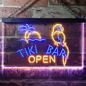 ADVPRO Tiki Bar Open Parrot Dual Color LED Neon Sign st6-i3311 - Blue & Yellow
