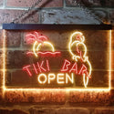 ADVPRO Tiki Bar Open Parrot Dual Color LED Neon Sign st6-i3311 - Red & Yellow