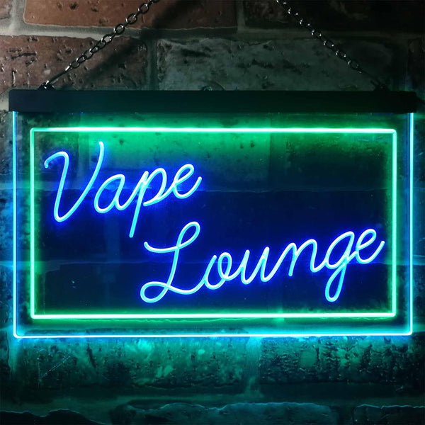 ADVPRO Vape Lounge Man Cave Room Dual Color LED Neon Sign st6-i3312 - Green & Blue