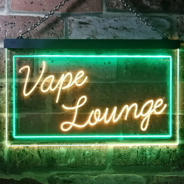 ADVPRO Vape Lounge Man Cave Room Dual Color LED Neon Sign st6-i3312 - Green & Yellow