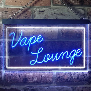 ADVPRO Vape Lounge Man Cave Room Dual Color LED Neon Sign st6-i3312 - White & Blue