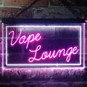 ADVPRO Vape Lounge Man Cave Room Dual Color LED Neon Sign st6-i3312 - White & Purple