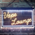 ADVPRO Vape Lounge Man Cave Room Dual Color LED Neon Sign st6-i3312 - White & Yellow