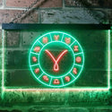 ADVPRO Aries Astrology Zodiac Dual Color LED Neon Sign st6-i3315 - Green & Red