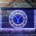 ADVPRO Aries Astrology Zodiac Dual Color LED Neon Sign st6-i3315 - White & Blue