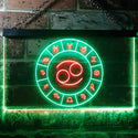 ADVPRO Cancer Astrology Zodiac Dual Color LED Neon Sign st6-i3316 - Green & Red