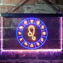 ADVPRO Leo Astrology Zodiac Dual Color LED Neon Sign st6-i3319 - Blue & Yellow