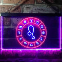 ADVPRO Leo Astrology Zodiac Dual Color LED Neon Sign st6-i3319 - Red & Blue