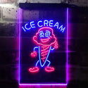 ADVPRO Ice Cream Cartoon  Dual Color LED Neon Sign st6-i3330 - Red & Blue