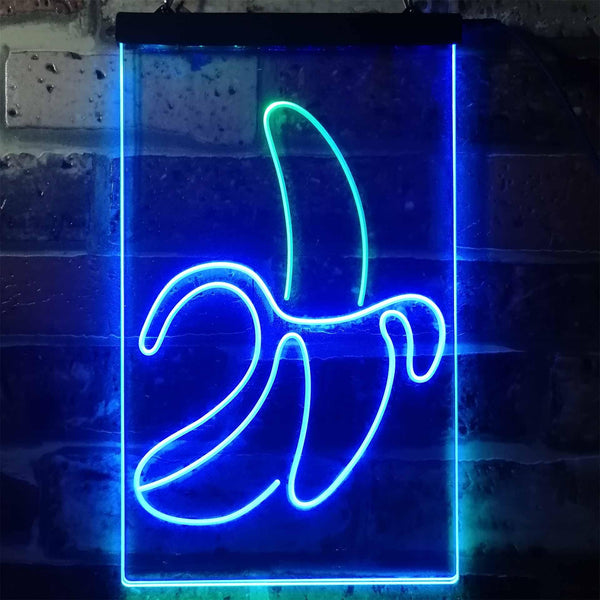 ADVPRO Banana Fruit Shop  Dual Color LED Neon Sign st6-i3337 - Green & Blue