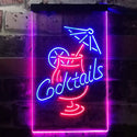 ADVPRO Cocktail Martini Umbrella Cup  Dual Color LED Neon Sign st6-i3348 - Blue & Red