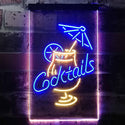 ADVPRO Cocktail Martini Umbrella Cup  Dual Color LED Neon Sign st6-i3348 - Blue & Yellow