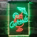 ADVPRO Cocktail Martini Umbrella Cup  Dual Color LED Neon Sign st6-i3348 - Green & Red