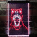 ADVPRO Dinosaur Animal Man Cave  Dual Color LED Neon Sign st6-i3357 - White & Red