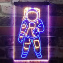 ADVPRO Astronaut for Kid Bedroom  Dual Color LED Neon Sign st6-i3359 - Blue & Yellow