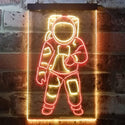 ADVPRO Astronaut for Kid Bedroom  Dual Color LED Neon Sign st6-i3359 - Red & Yellow