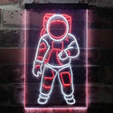 ADVPRO Astronaut for Kid Bedroom  Dual Color LED Neon Sign st6-i3359 - White & Red
