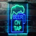 ADVPRO Beer on Tap Mug Bar  Dual Color LED Neon Sign st6-i3360 - Green & Blue