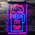 ADVPRO Beer on Tap Mug Bar  Dual Color LED Neon Sign st6-i3360 - Red & Blue