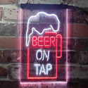 ADVPRO Beer on Tap Mug Bar  Dual Color LED Neon Sign st6-i3360 - White & Red