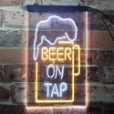 ADVPRO Beer on Tap Mug Bar  Dual Color LED Neon Sign st6-i3360 - White & Yellow