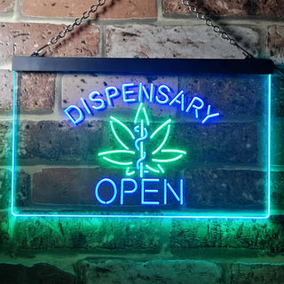 ADVPRO Dispensary Open Shop Dual Color LED Neon Sign st6-i3374 - Green & Blue