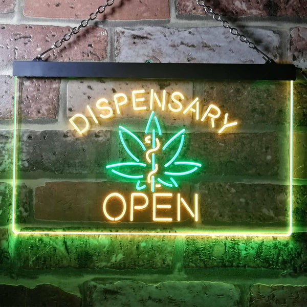 ADVPRO Dispensary Open Shop Dual Color LED Neon Sign st6-i3374 - Green & Yellow